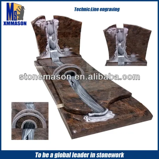 2014 Hot line engraving drawing granite tombstone pictures