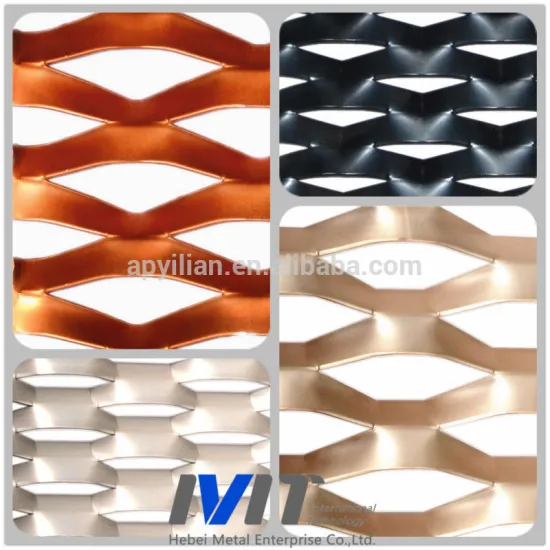 MT aluminum/galvanized expanded metal mesh for screen