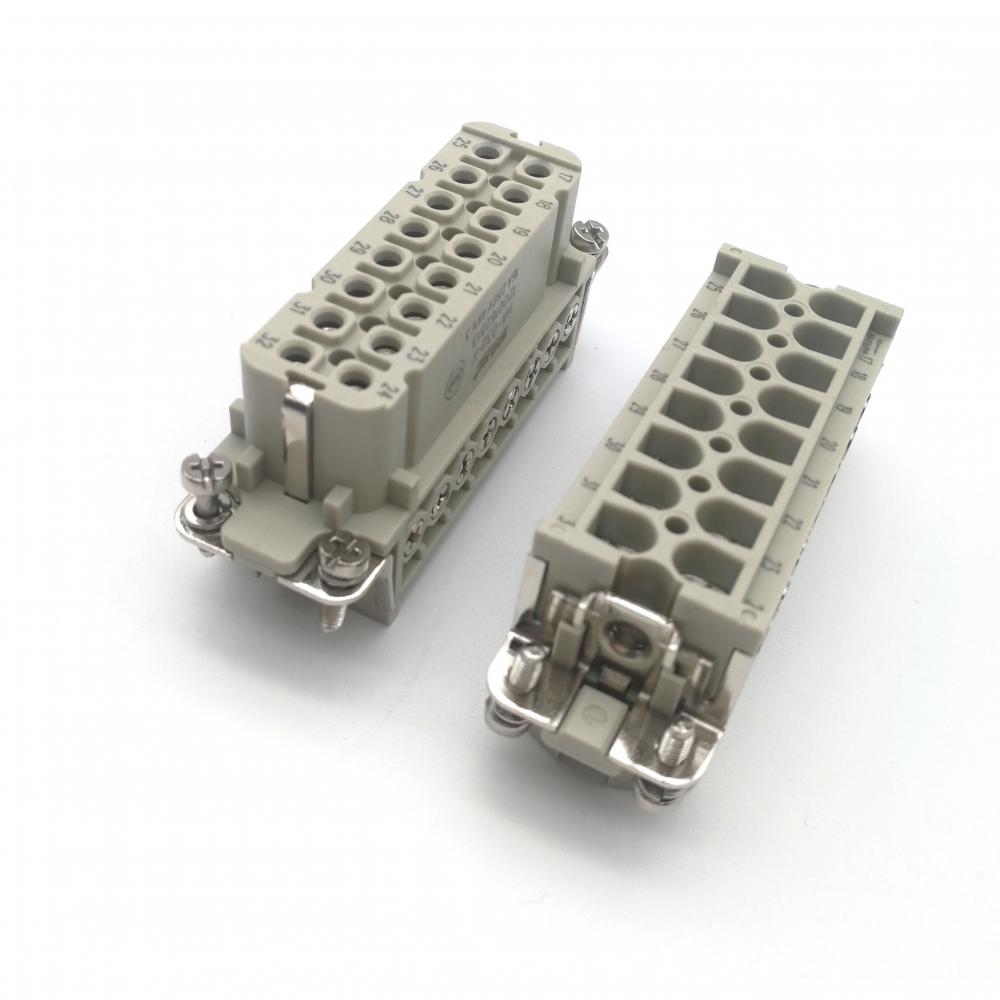 HA-032 heavy duty connector inserts