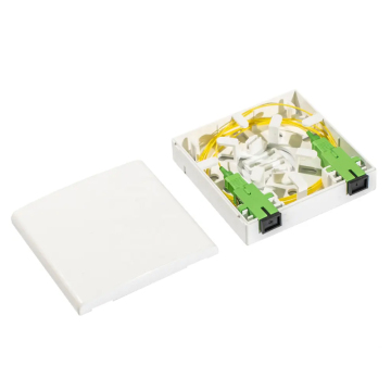Co-Net 86x86mm Terminal Box Telecom Ftth Patch Panel 2 Port Fiber Wall Panelet Socket