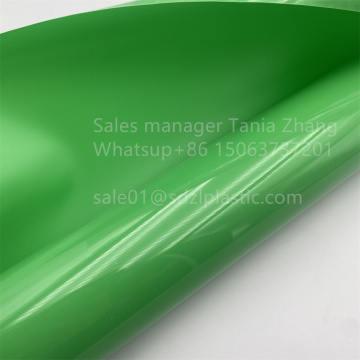 Green impact resistant HIPS film and sheet