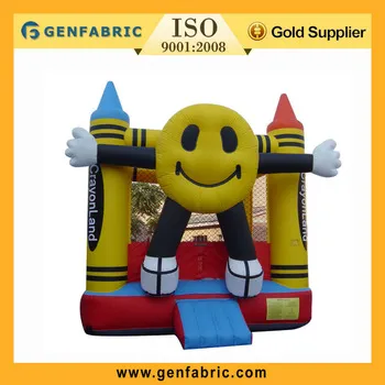 Smile face inflatable bouncer