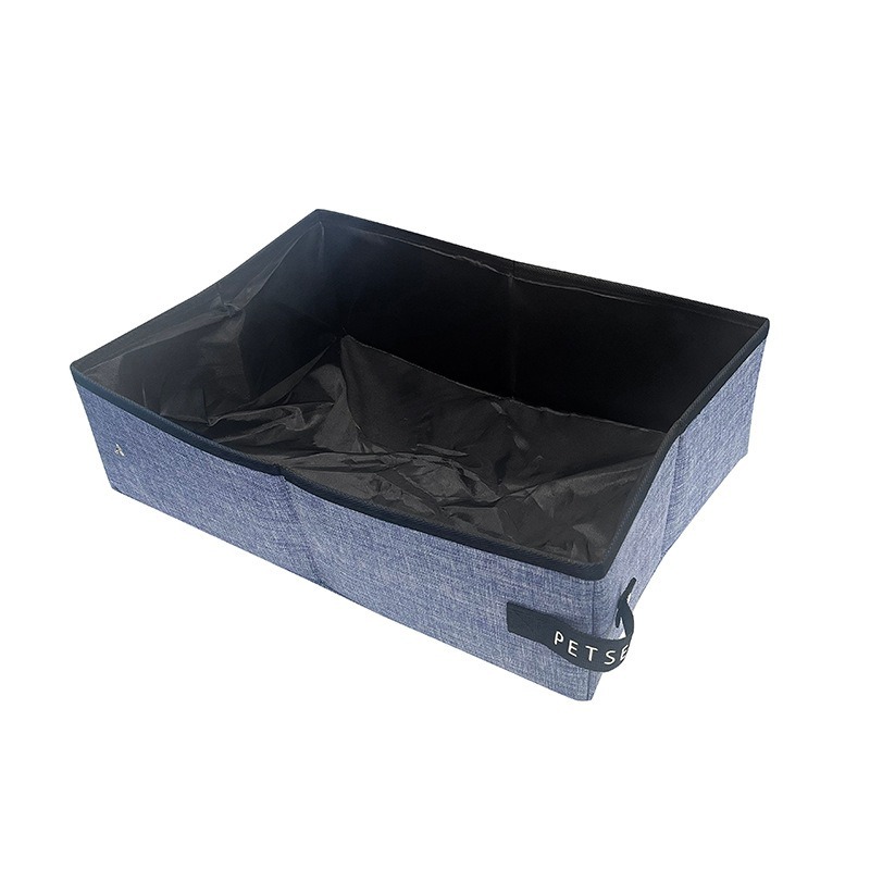 Foldable Portable Cat Litter Box Travel Outdoor Anti Splash Litter Pan