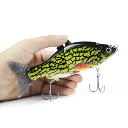 15cm 50g Multi-Jointed Swim Bait Hard Body Artificial Lure for Bass & Trout Fishing
