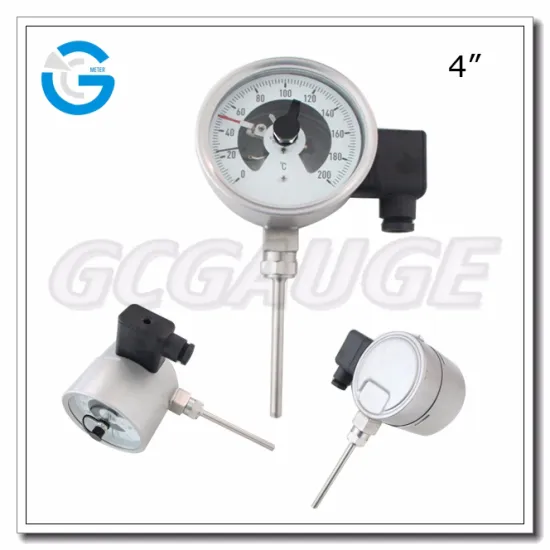 High quality SS bottom connection electrocontact group thermometer