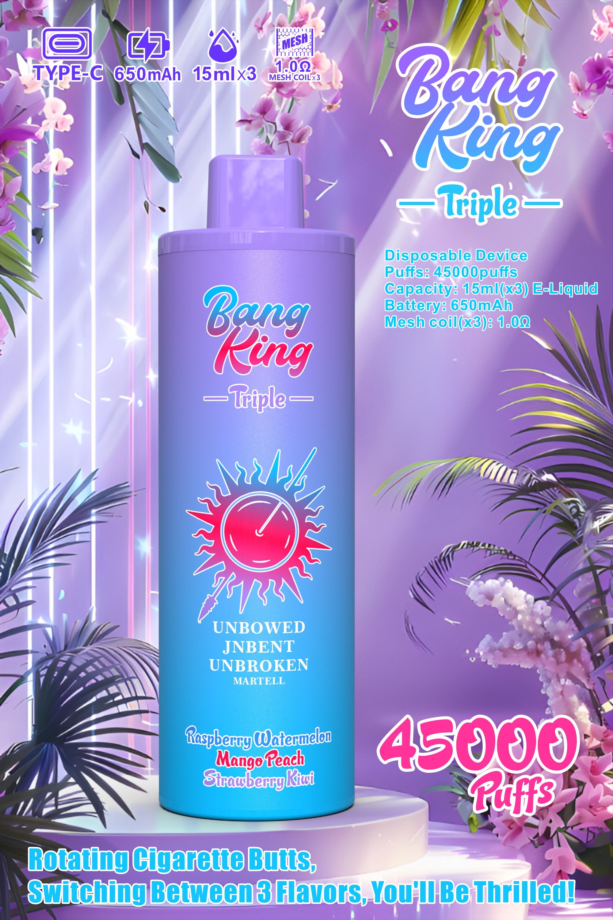 Pembuangan vape bang king triple 45k