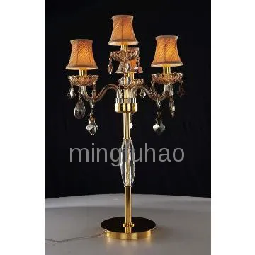 crystal candelabra table lamp