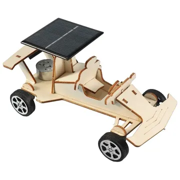DIY STEM Science Experiments Kits, 3D Puzzle Wooden Models Building Toys, DIY Solar Power Car