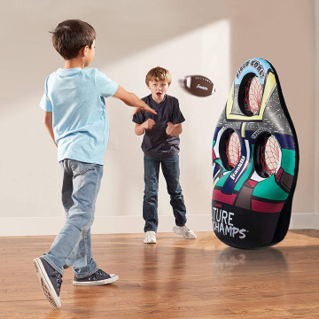 Inflatable Sports Training Toy: Basketball Net, Football, Rugby, and Tumbling Fun for Kids