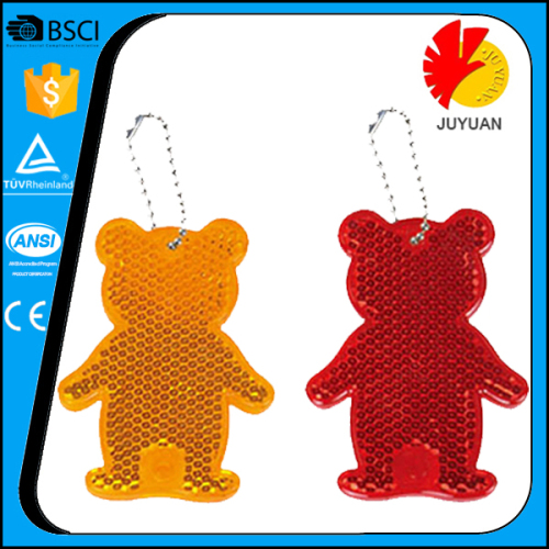 Porte-clés acrylique miel ours coloré