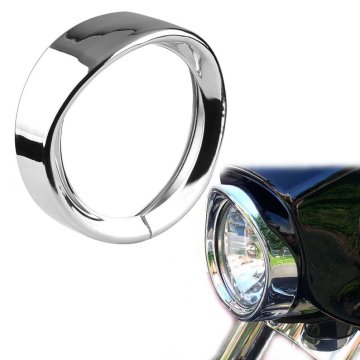 7-inch Motorcycle Headlamp Trim Rings for Harley Davidson 83-13 Touring Bikes