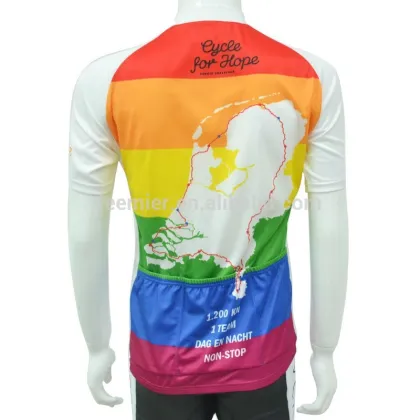 Colorful Stripe Sportswear men's Custom Cycling Apparels