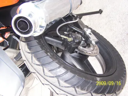 Yamaha Motorcycle Motorbile Motor 200cc Orange Drag Racing Motorcycles