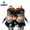 Sublimation saincheaptha éadaí cheerleading éadaigh éide cheer éadaí le shorts