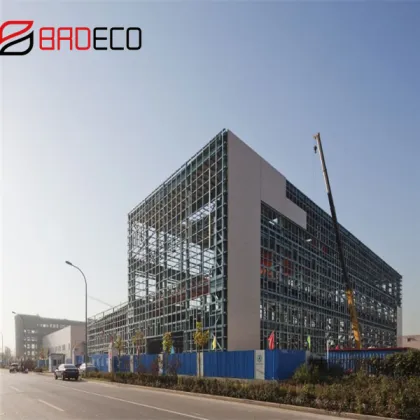 Light weight steel shade structure for workshop