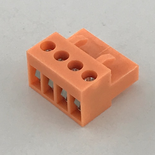 Bloques terminales de ajuste de 3.96 mm a naranja femenina