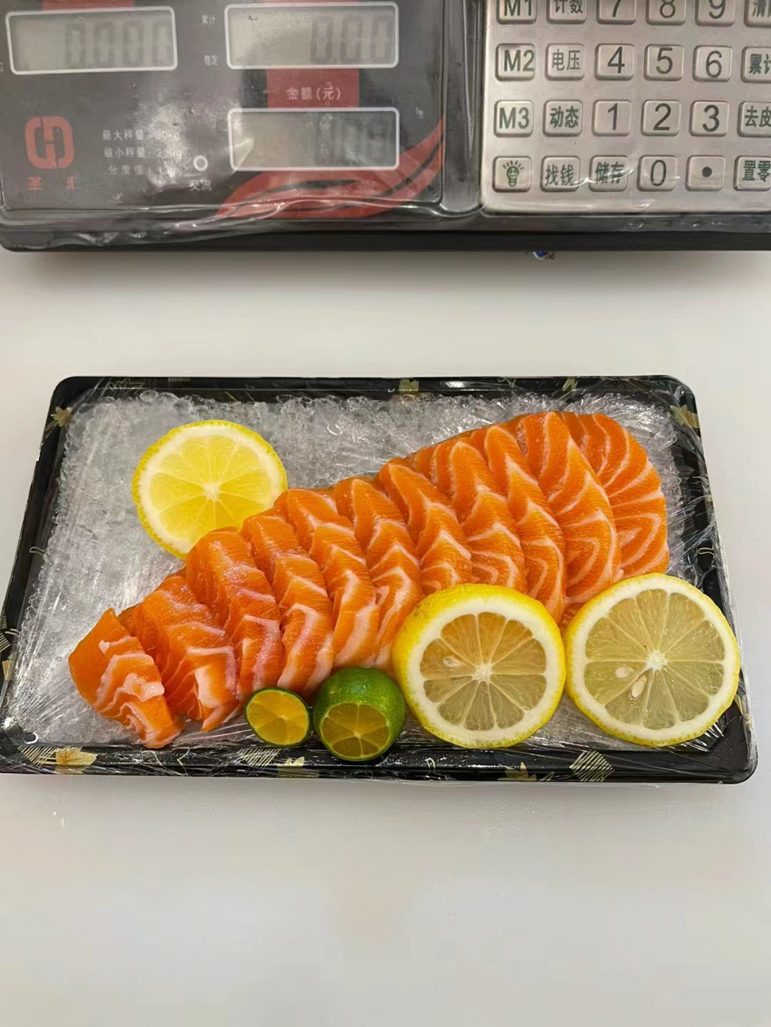 A disposable container for sushi