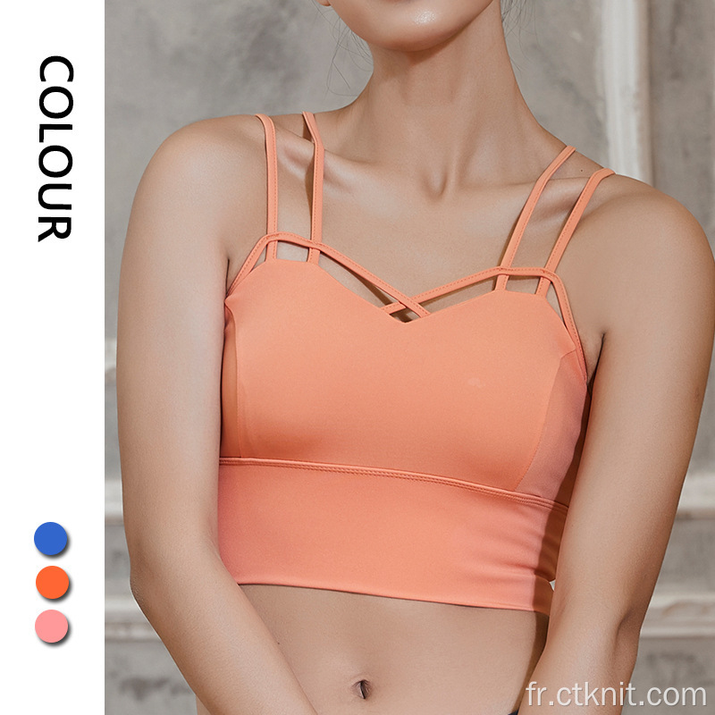 soutien-gorge de yoga crop top