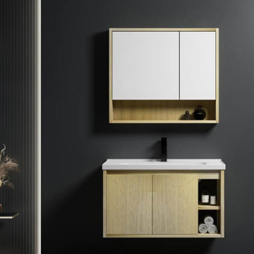 Wholesale Wooden Bathroom Cabinets with Wash Basin New Designs