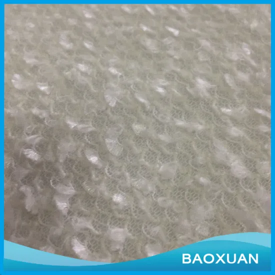 100%Polyester fish scale white fancy knitting fabric coarser fabric for garment