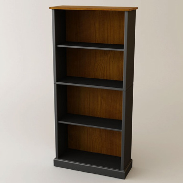 Wooden Bookcase Open Bookshelf for Home