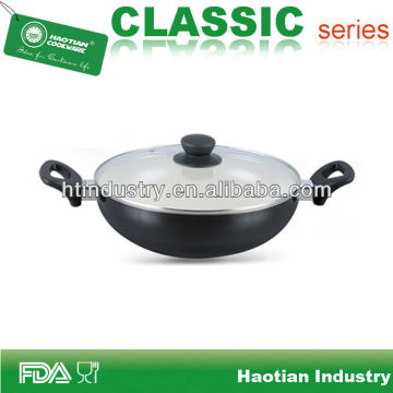 Aluminium White Ceramic Coating Wok