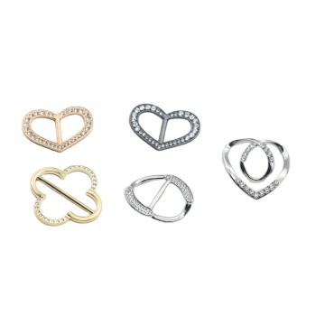 Metal Rhinestone Buckle Sliders: Versatile Accessories for T-shirts, Bikinis, Scarves, and More