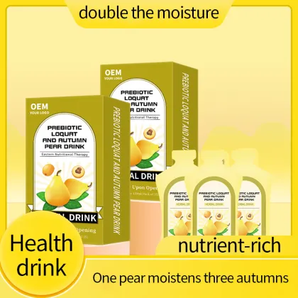 OEM RTS Loquat and Autumn Pear Whitening Drink with Prebiotics and Vitamins