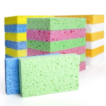 Professional Heavy Duty Cleaning: BONNO Compressed Cellulose Sponge for Stubborn Stains - Multipack of Robust Scrub Sponges