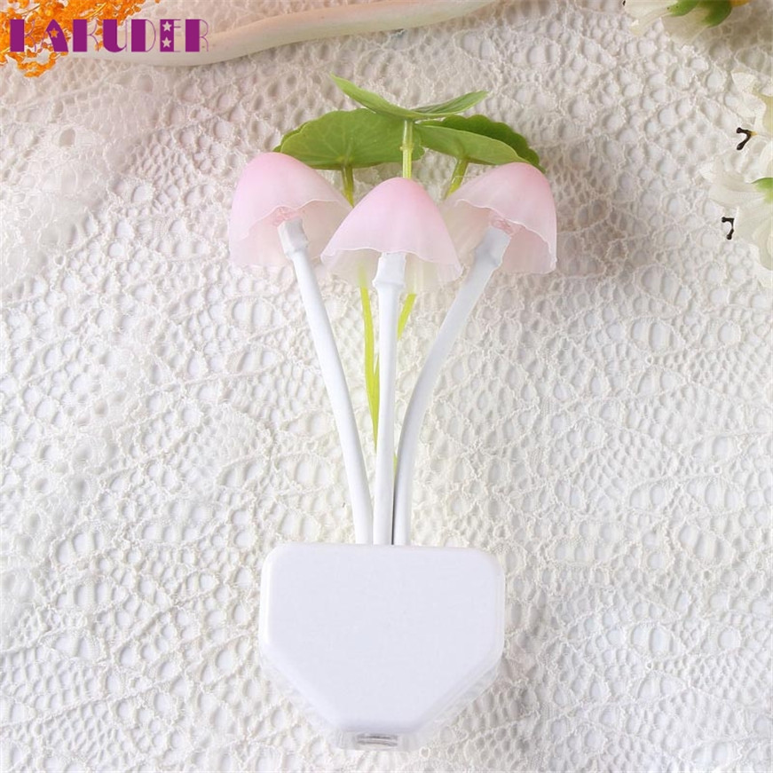 2020 Romantic Colorful Sensor Led Mushroom Night Light Wall Lamp Home Decor