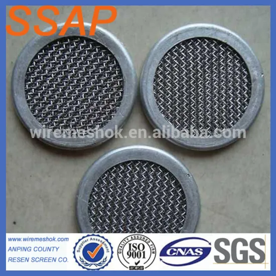Auto oil filter disc/Stamping screen Wire mesh filter