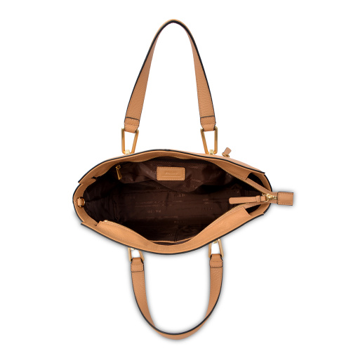 Bolso tote de cuero genuino de moda para mujer