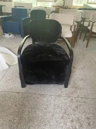 Cabana yeti lounge chair sheepskin upholstery