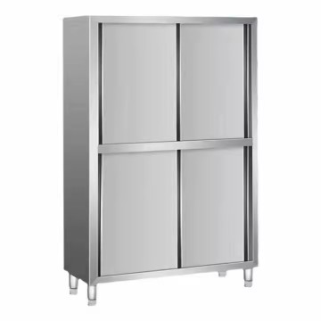 Commercial Four Door Stainless Steel Food Storage Cabinet with Large Space for Cleaning Supplies