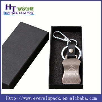 Hot sale good quality cheap black paper keychain gift boxes