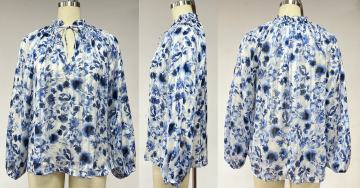 Printed Satin Shirt