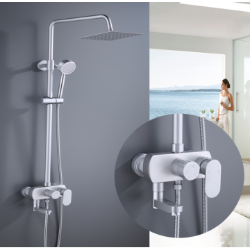 Space Aluminum Rainfall Shower bathtub bath mixer shower faucet