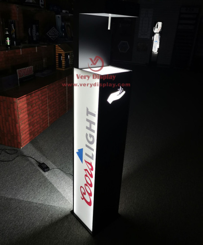 Automatic touch free floor standing sanitizer dispenser
