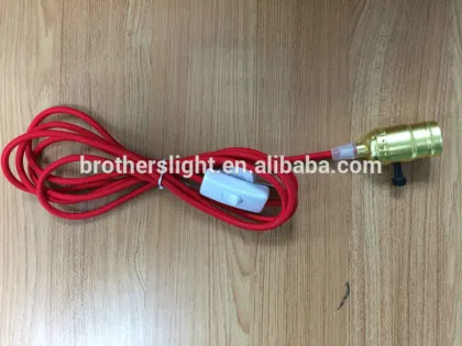 2015 VintageAntique ediosn bulb pendant lamp braid wire