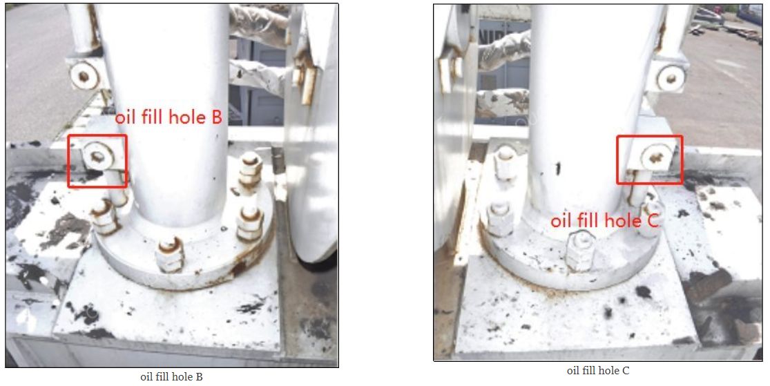 Oil fill hole B