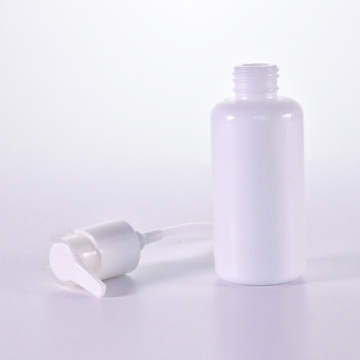 Round shoulder white glass bottle with long nozzle