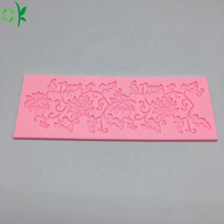 Flowers Lace Mat Wedding Silicone Cake Decoration