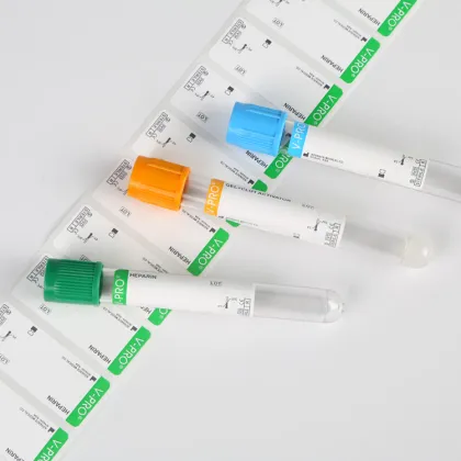Customized printed blood collection test tube medical label