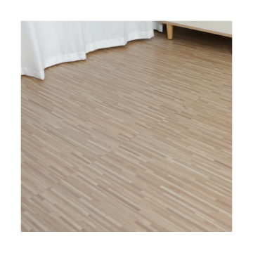 Carreaux de plancher en PVC de mosaïque de grain de bois auto-adhésif