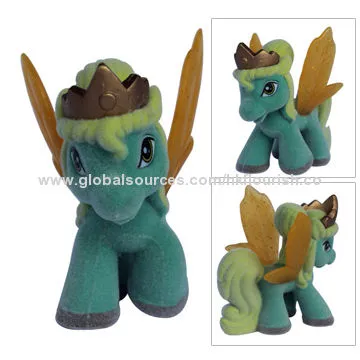 Flocking horse toy, home decoration horse toy in dongguan
