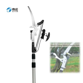 Qiyun 20FT Extension Long Handle Tree Trimmer Pole Saw with Pruner for Garden Fruit Picking