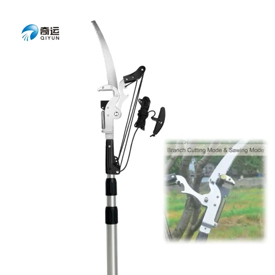 Qiyun 20FT Extension Long Handle Tree Trimmer Pole Saw with Pruner for Garden Fruit Picking