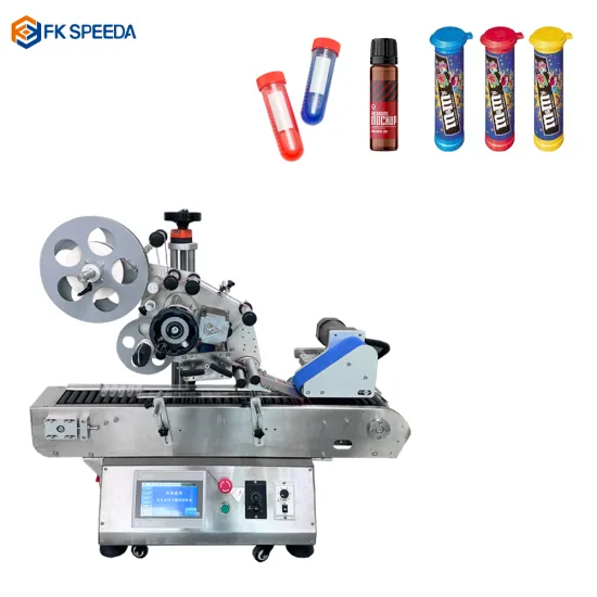 Automatic Desktop Horizontal Labeling Machine for Lip Balm and Doob Tubes