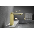 Brushed Gold Countertop Single Handle Basin Faucet