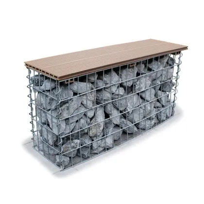 Gabion mesh for flood prevention